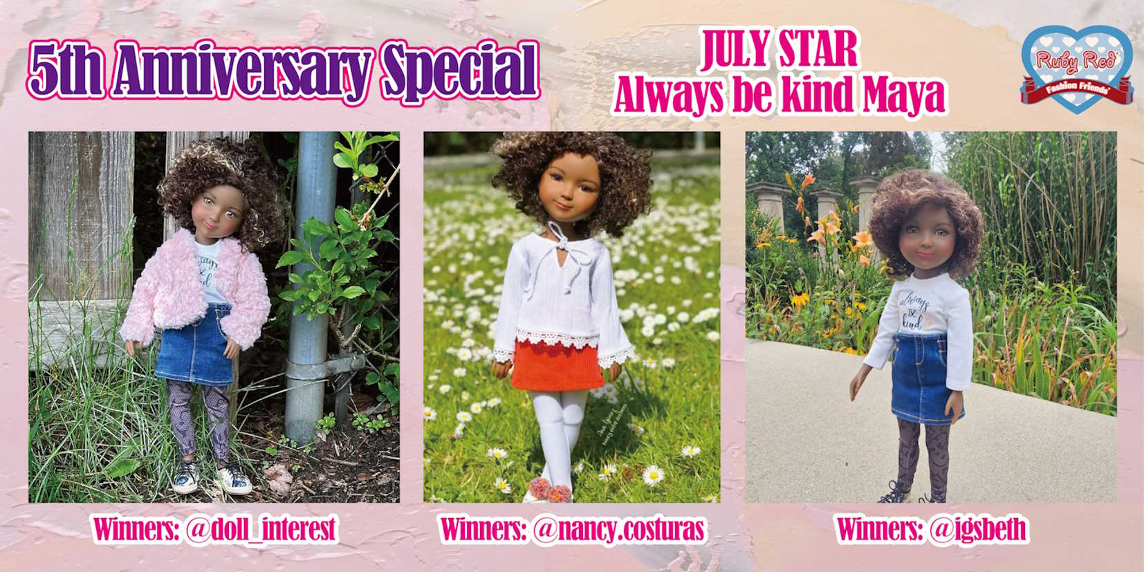 Ruby Red Fashion Friends Dolls - Photo of the month winner - Jul 2024